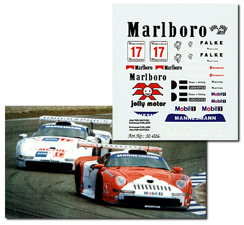DMC decal Porsche GT 1, Marlboro